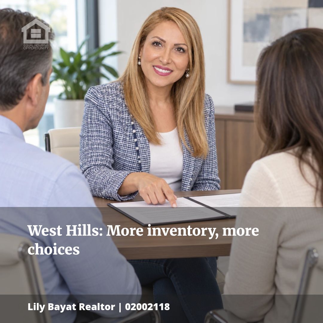 West Hills Buyers: Inventory Surges, More Choices Await